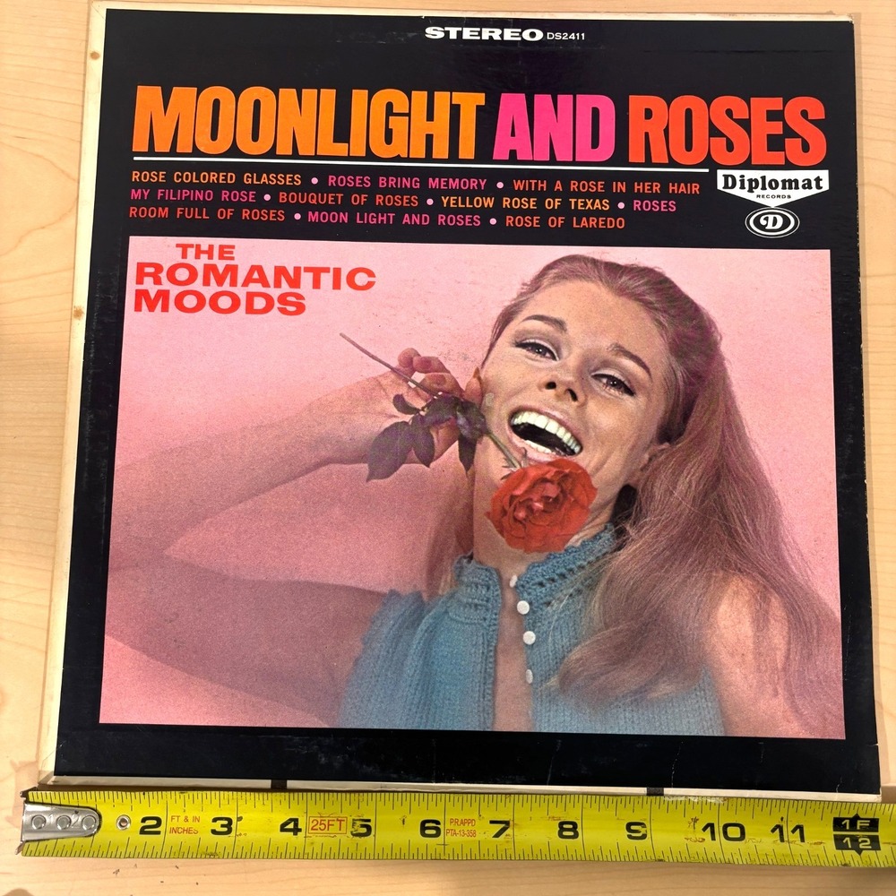 Vintage Moonlight And Roses LP Diplomat Records Romantic Moods Stereo DS2411